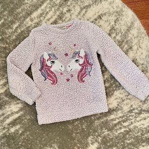 5/$25 Girls Unicorn Sherpa Pullover